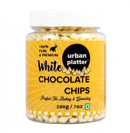 Urban Platter White Chocolate Chips   Plastic Jar  200 grams